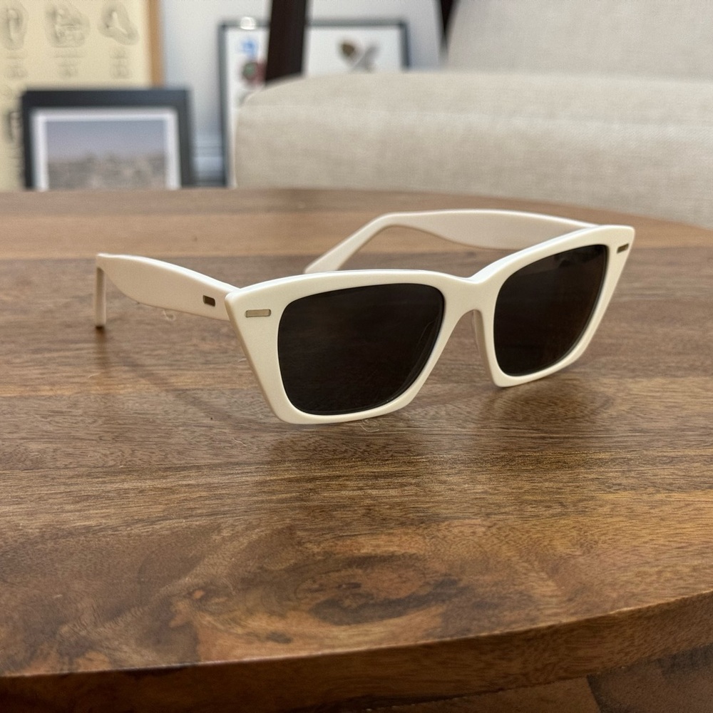 Acne Studios White Cat Eye Sunglasses